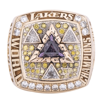 2002 Los Angeles Lakers NBA Championship Players Ring (Samaki Walker) With Original Presentation Box